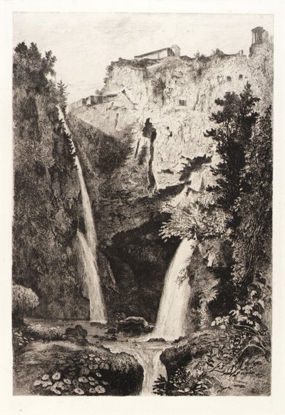 Tivolis vattenfall av George Loring Brown
