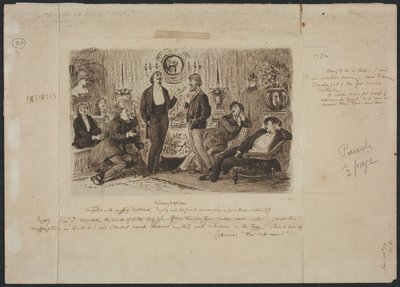 "Nincompoopiana," Illustration för Punch av George Louis Palmella Busson Du Maurier