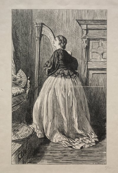 O Sing Again That Simple Song, 1862. av George Louis Palmella Busson Du Maurier