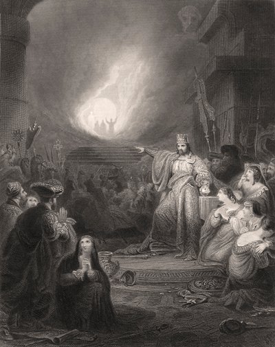 Den eldiga ugnen av Bartolome Esteban and studio Murillo