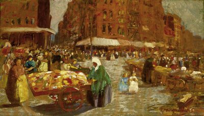 Houston Street av George Luks