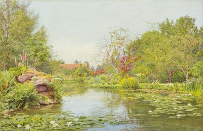 Liljedammen (akvarell) av George Marks