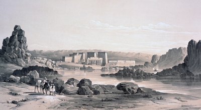 Philae, Looking South, Egypten, 1843 av George Moore