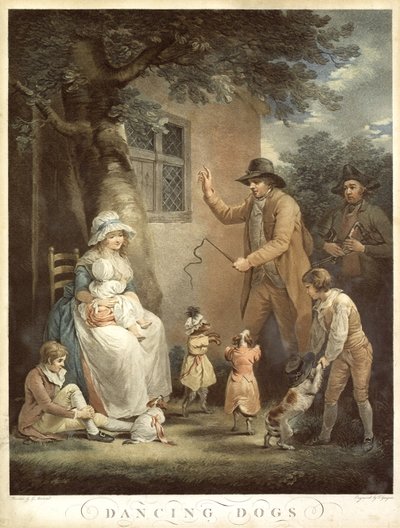 Dansande hundar, c. 1800 av George Morland