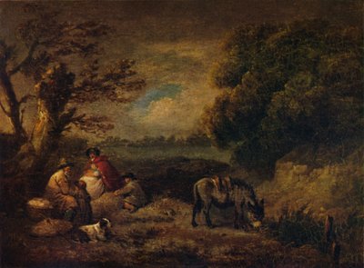Zigenare som vilar med åsnan, 1795 av George Morland