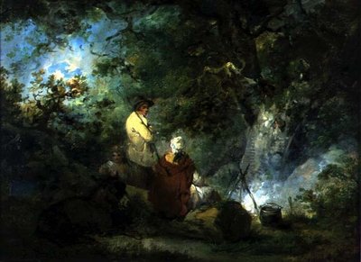 Zigenare vid en lägereld av George Morland