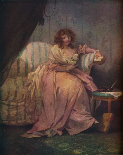 Mrs Morland av George Morland, 1700-talet, 1913 av George Morland