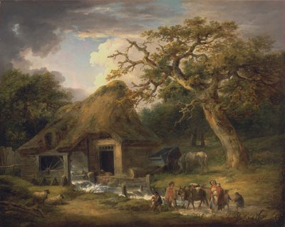 Den gamla vattenkvarnen av George Morland