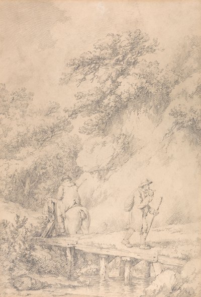 Två män på en landsväg av George Morland