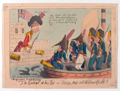 ?The Centinel vid hans Post eller Boneys kikar in i Walmer Castle!! av George Moutard Woodward