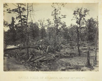 Battle Field of Atlanta, GA nr 1, 22 juli 1864. av George N. Barnard