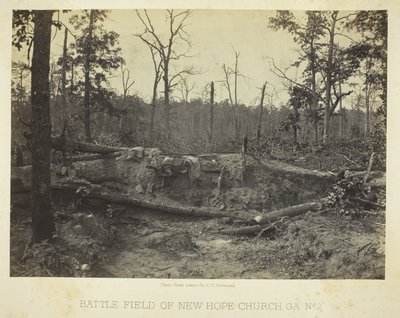 Slagfältet vid New Hope Church, GA, nr 2 av George N. Barnard