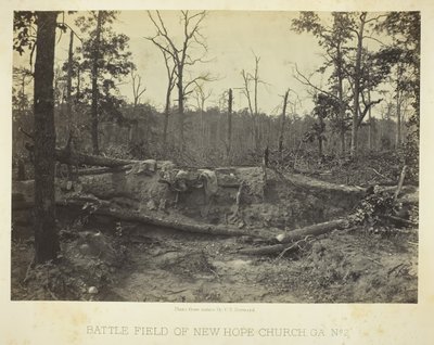 Battle Field of New Hope Church, GA, nr 2, 1866. av George N. Barnard