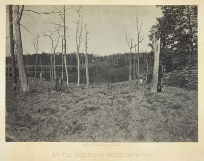 Battle Ground of Resacca, GA, nr 1, 1866. av George N. Barnard