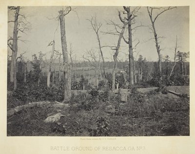 Slagfältet vid Resacca, GA, nr 3 av George N. Barnard