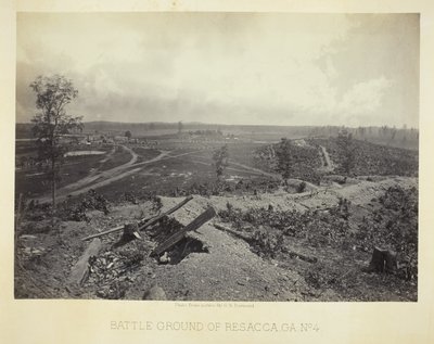 Slagfältet vid Resacca, GA, nr 4 av George N. Barnard