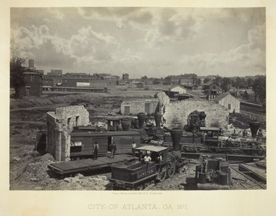 Staden Atlanta, GA, nr 1, 1866. av George N. Barnard