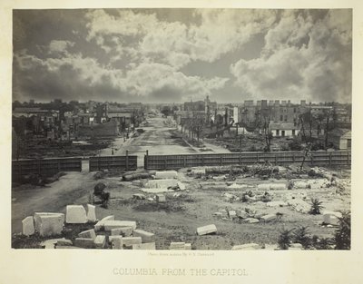 Columbia från Capitolium, 1866. av George N. Barnard