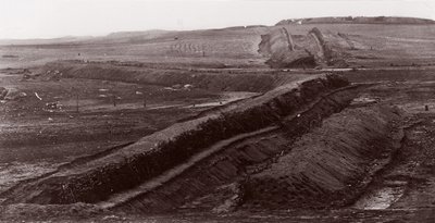 Confederate Earthworks, Centreville, Virginia, 1862. av George N. Barnard