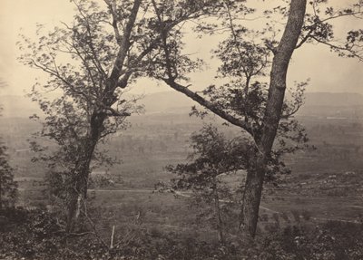 Orchard Knob från Mission Ridge, 1864-1866. av George N. Barnard