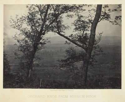 Orchard Knob från Mission Ridge, 186466. av George N. Barnard