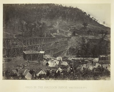 Pass i Raccoon Range, Whiteside No. 1 av George N. Barnard