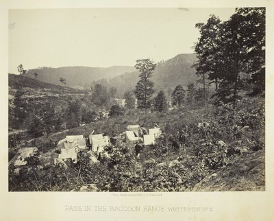 Pass i Raccoon Range, Whiteside No. 2 av George N. Barnard