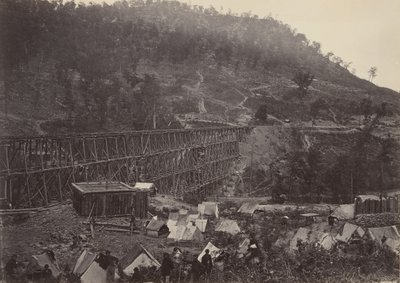 Passera i Racoon Range, Whiteside nr 1, 1860-talet. av George N. Barnard