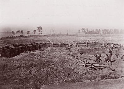 Rebell Fortifications framför Atlanta, ca. 1864. av George N. Barnard