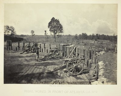 Rebell arbetar framför Atlanta, GA, nr 2, 1864. av George N. Barnard