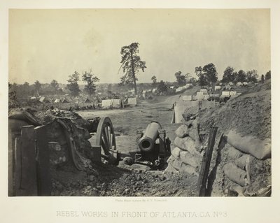 Rebell arbetar framför Atlanta, GA, nr 3, 1864. av George N. Barnard