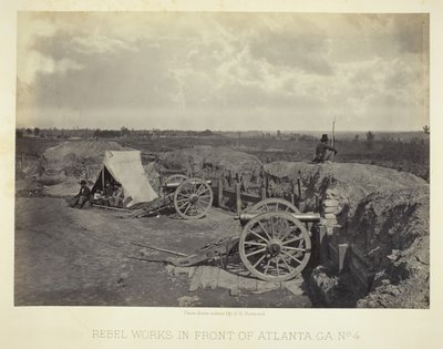 Rebell arbetar framför Atlanta, GA, nr 4, 1864. av George N. Barnard