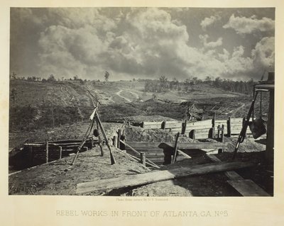 Rebell arbetar framför Atlanta, GA, nr 5, 1864. av George N. Barnard
