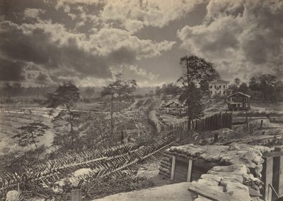 Rebell arbetar framför Atlanta, Georgia nr 1, 1860-talet. av George N. Barnard