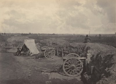 Rebell arbetar framför Atlanta, Georgia nr 4, 1860-talet. av George N. Barnard