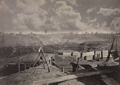Rebell arbetar framför Atlanta, Georgia nr 5, 1860-talet. av George N. Barnard