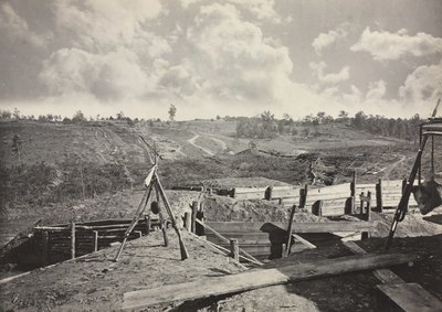 Rebellernas verk framför Atlanta, Georgia, nr 5 av George N. Barnard