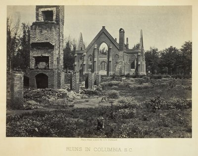Ruiner i Columbia, S.C., 1865. av George N. Barnard