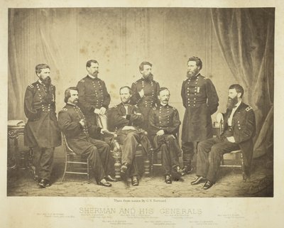 Sherman och hans generaler av George N. Barnard