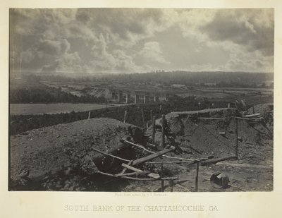 Södra stranden av floden Chattahoochie, Ga. av George N. Barnard