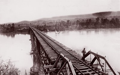 Tennessee River vid Bridgeport, ca. 1864. av George N. Barnard