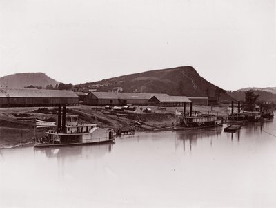 Tennessee River vid Chattanooga 81 Lookout Mountain Spur, ca. 1864. av George N. Barnard