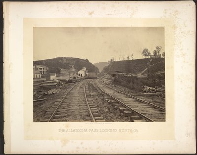 Allatoona-passet norrut, Georgia av George N. Barnard