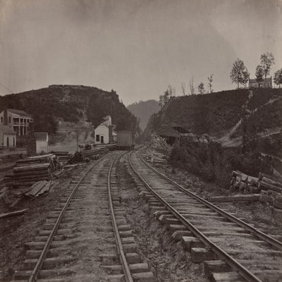 Allatoona-passet, vy mot norr, Georgia av George N. Barnard