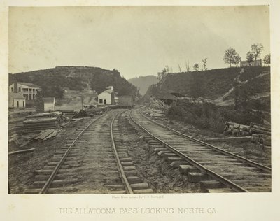 Allatoona Pass, blickar norrut, GA av George N. Barnard