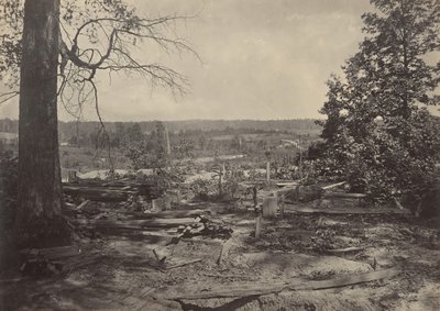 Slagfältet vid Peach Tree Creek, Georgia, 1860-talet. av George N. Barnard