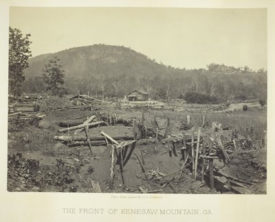 Fronten av Kenesaw Mountain, GA, 1866. av George N. Barnard