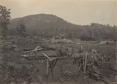 Fronten av Kenesaw Mountain, Georgia, 1860-talet. av George N. Barnard