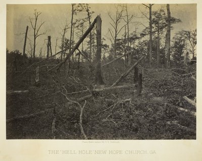 "Helveteshålet", New Hope-kyrkan, GA av George N. Barnard