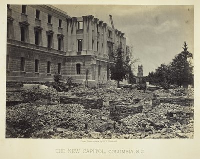 The New Capitol, Columbia, SC av George N. Barnard